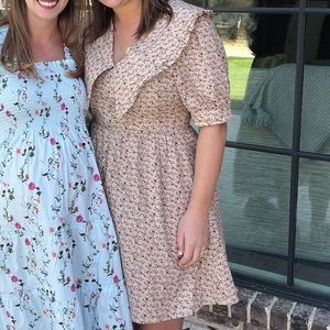 English factory big collar dress